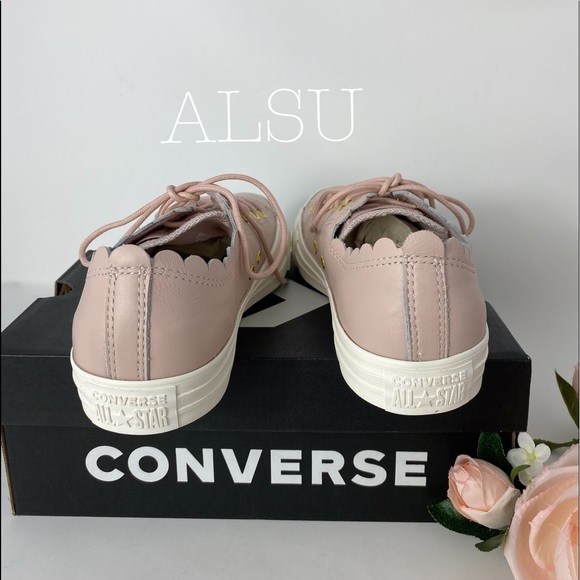 Converse Ctas Low Top Leather Particle Beige W - Picture 4 of 8